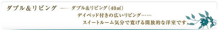 ダブル＆リビング